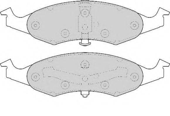 Комплект тормозных колодок, дисковый тормоз NECTO FD6722A