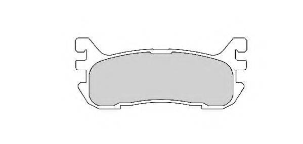 Комплект гальмівних колодок, дискове гальмо NECTO FD6750A