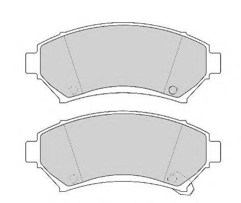 Комплект тормозных колодок, дисковый тормоз NECTO FD6762A