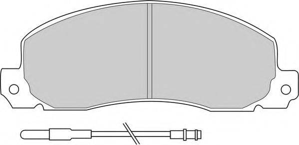 Комплект тормозных колодок, дисковый тормоз NECTO FD6091V