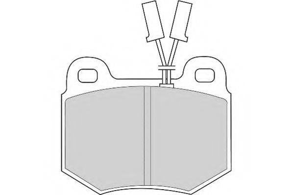 Комплект тормозных колодок, дисковый тормоз NECTO FD6247A