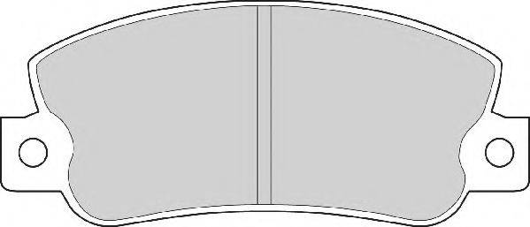 Комплект тормозных колодок, дисковый тормоз NECTO FD6250A