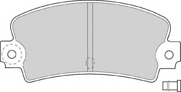 Комплект тормозных колодок, дисковый тормоз NECTO FD614A