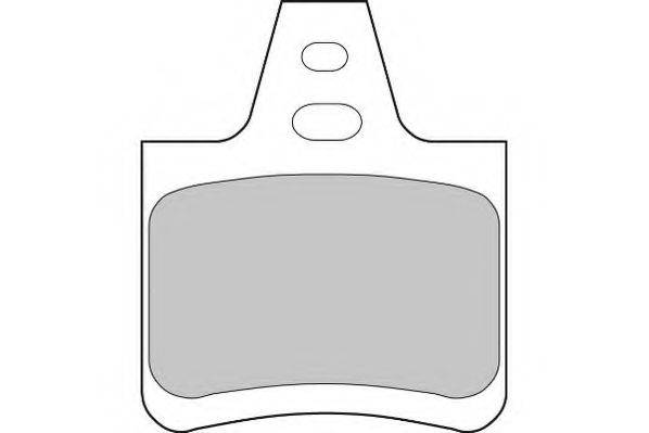 Комплект гальмівних колодок, дискове гальмо NECTO FD6188A