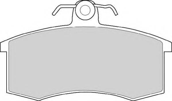 Комплект гальмівних колодок, дискове гальмо NECTO FD6216A