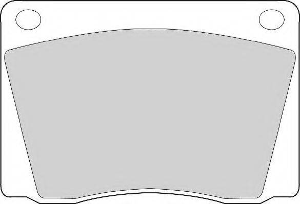Комплект тормозных колодок, дисковый тормоз NECTO FD244A