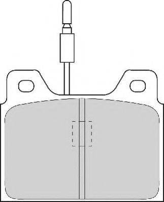 NECTO FD254A Комплект тормозных колодок, дисковый тормоз