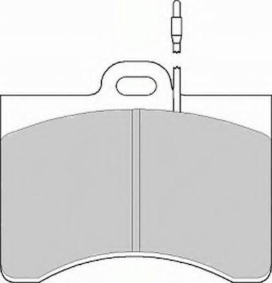 Комплект гальмівних колодок, дискове гальмо NECTO FD153A