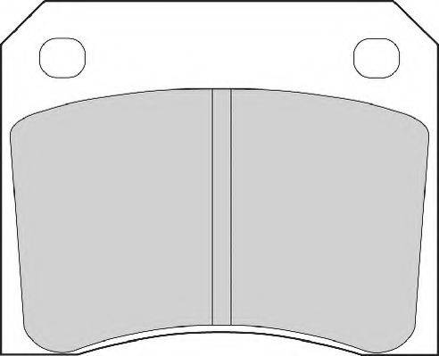 Комплект тормозных колодок, дисковый тормоз NECTO FD216A