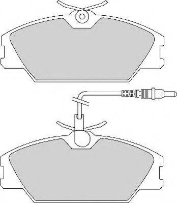 Комплект тормозных колодок, дисковый тормоз NECTO FD2112A