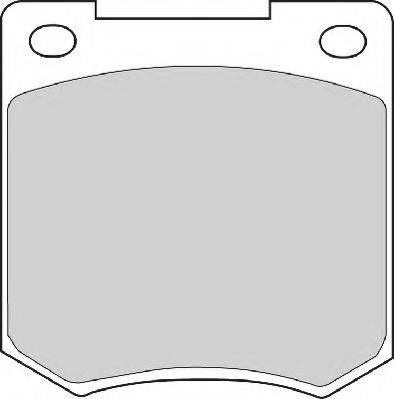 Комплект гальмівних колодок, дискове гальмо NECTO FD257A