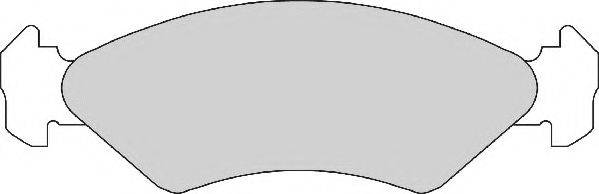 Комплект гальмівних колодок, дискове гальмо NECTO FD409A