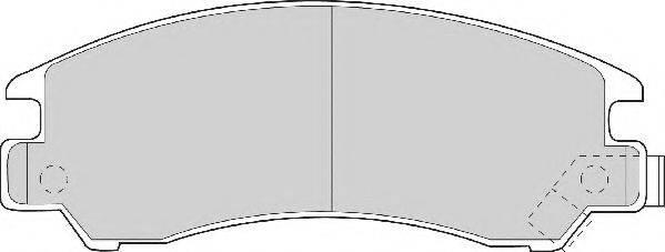Комплект гальмівних колодок, дискове гальмо NECTO FD6463A