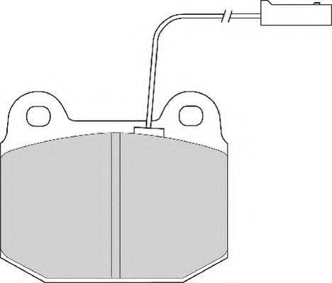 Комплект тормозных колодок, дисковый тормоз NECTO FD6468A