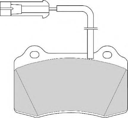 Комплект тормозных колодок, дисковый тормоз NECTO FD6469A