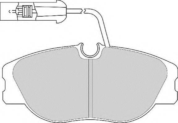 Комплект тормозных колодок, дисковый тормоз NECTO FD6470A