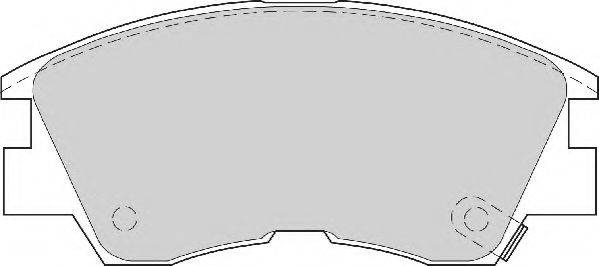 Комплект гальмівних колодок, дискове гальмо NECTO FD6461A