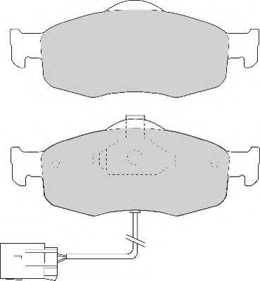 Комплект тормозных колодок, дисковый тормоз NECTO FD6475A