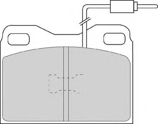 Комплект тормозных колодок, дисковый тормоз NECTO FD6409A