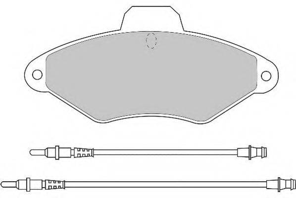 Комплект тормозных колодок, дисковый тормоз NECTO FD6452A