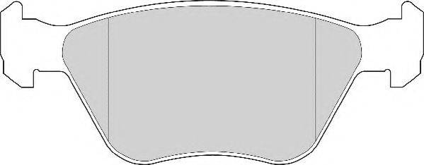Комплект гальмівних колодок, дискове гальмо NECTO FD6511A