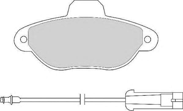 NECTO FD6504A Комплект тормозных колодок, дисковый тормоз