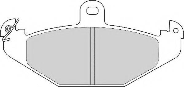 Комплект тормозных колодок, дисковый тормоз NECTO FD6485A
