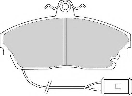 Комплект тормозных колодок, дисковый тормоз NECTO FD6340A