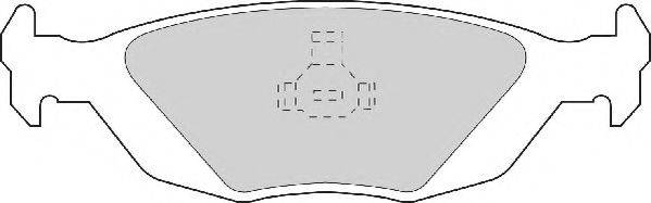 Комплект тормозных колодок, дисковый тормоз NECTO FD6285A