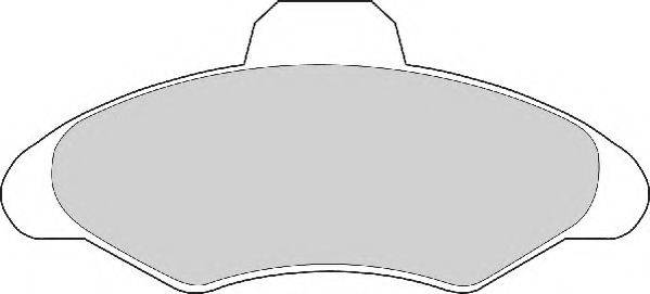 Комплект гальмівних колодок, дискове гальмо NECTO FD6314A