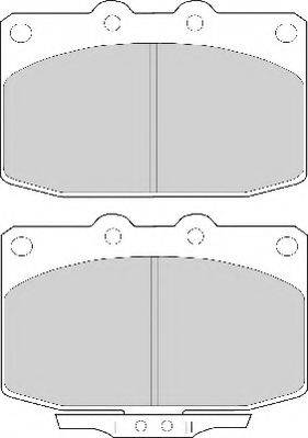 Комплект гальмівних колодок, дискове гальмо NECTO FD6348A