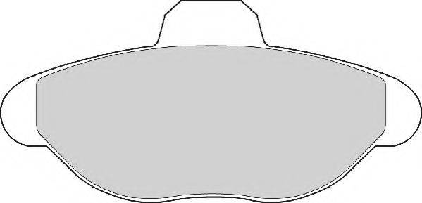 Комплект тормозных колодок, дисковый тормоз NECTO FD6389A