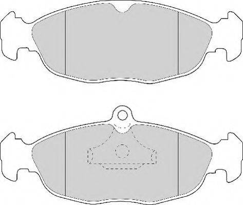 Комплект гальмівних колодок, дискове гальмо NECTO FD6391A