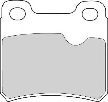 Комплект тормозных колодок, дисковый тормоз NECTO FD6276A