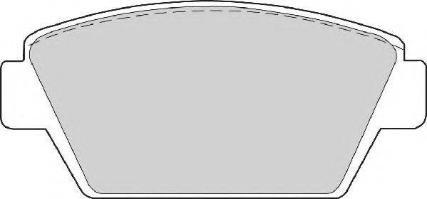 Комплект гальмівних колодок, дискове гальмо NECTO FD6352A