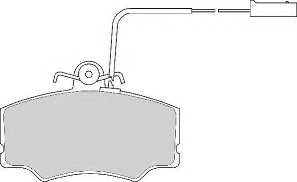 Комплект тормозных колодок, дисковый тормоз NECTO FD6366A