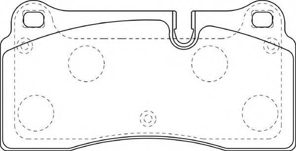 Комплект тормозных колодок, дисковый тормоз NECTO FD7406A