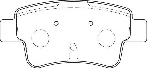 Комплект тормозных колодок, дисковый тормоз NECTO FD7265A