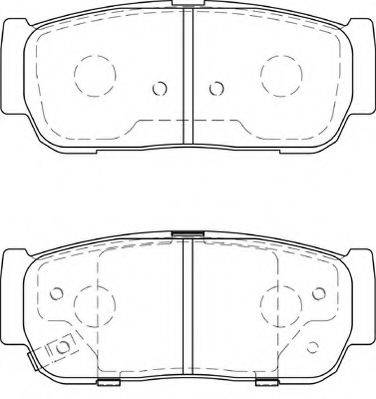 Комплект тормозных колодок, дисковый тормоз NECTO FD7320A
