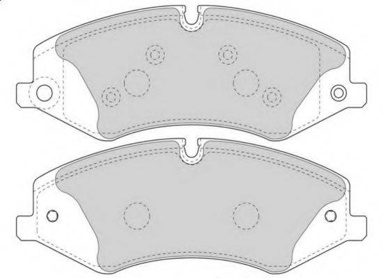 Комплект тормозных колодок, дисковый тормоз NECTO FD7571A