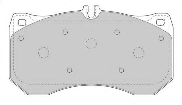 Комплект гальмівних колодок, дискове гальмо NECTO FD7587A