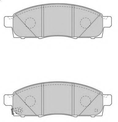 Комплект тормозных колодок, дисковый тормоз NECTO FD7553V