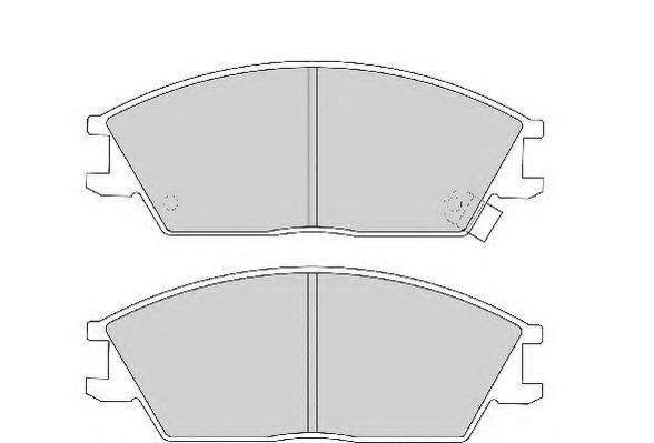 Комплект гальмівних колодок, дискове гальмо NECTO FD897A