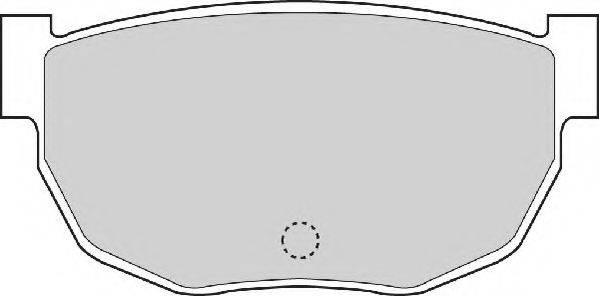 Комплект гальмівних колодок, дискове гальмо NECTO FD898A