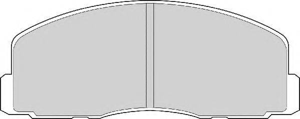 Комплект гальмівних колодок, дискове гальмо NECTO FD903A