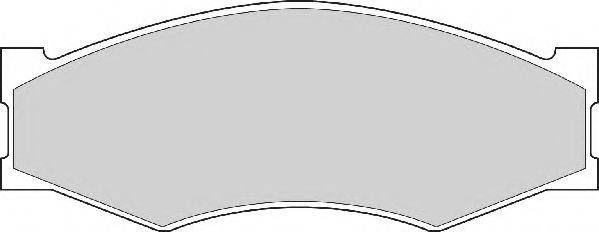 Комплект гальмівних колодок, дискове гальмо NECTO FD827A