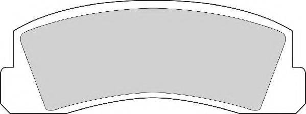 Комплект гальмівних колодок, дискове гальмо NECTO FD825A
