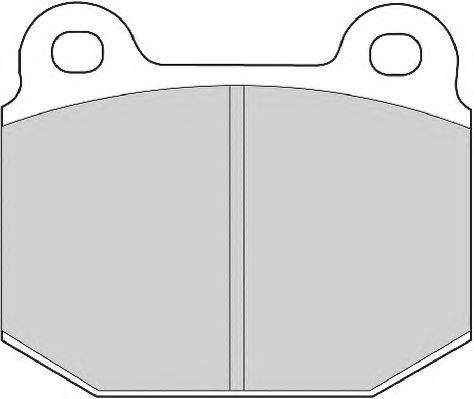 Комплект гальмівних колодок, дискове гальмо NECTO FD6969A