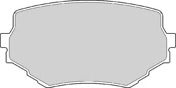 Комплект гальмівних колодок, дискове гальмо NECTO FD6971A