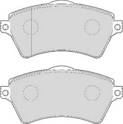 Комплект тормозных колодок, дисковый тормоз NECTO FD7000A